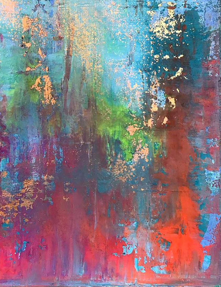 Acrylic painting Blooming field Melezhik Olga - 7