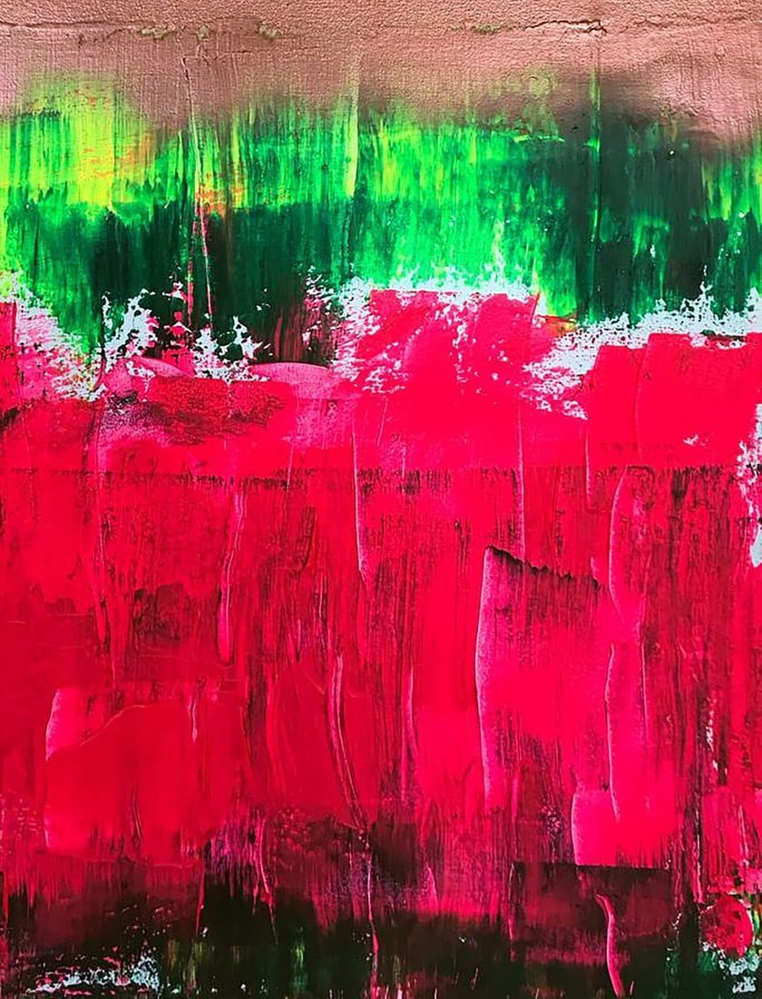 Acrylic painting Emotional wave Melezhik Olga - 7