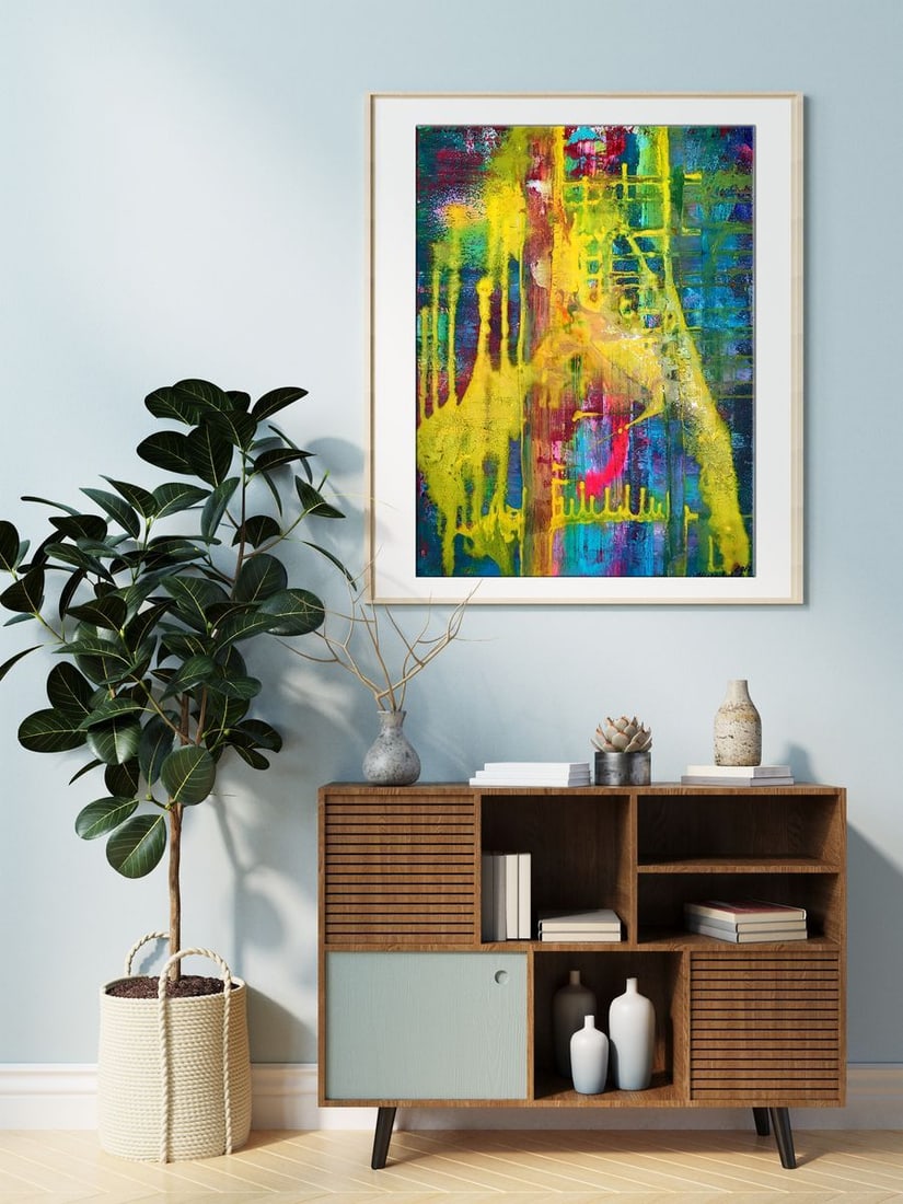 Acrylic painting Apples on the table Melezhik Olga - 2