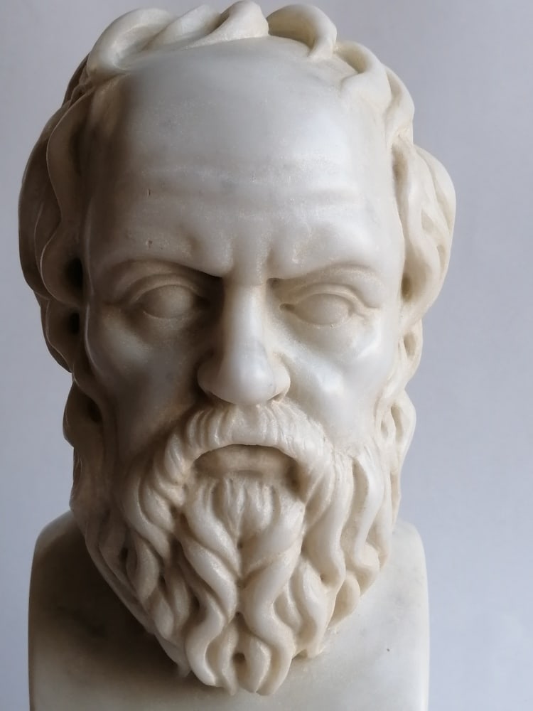 Socrate marble bust - 2