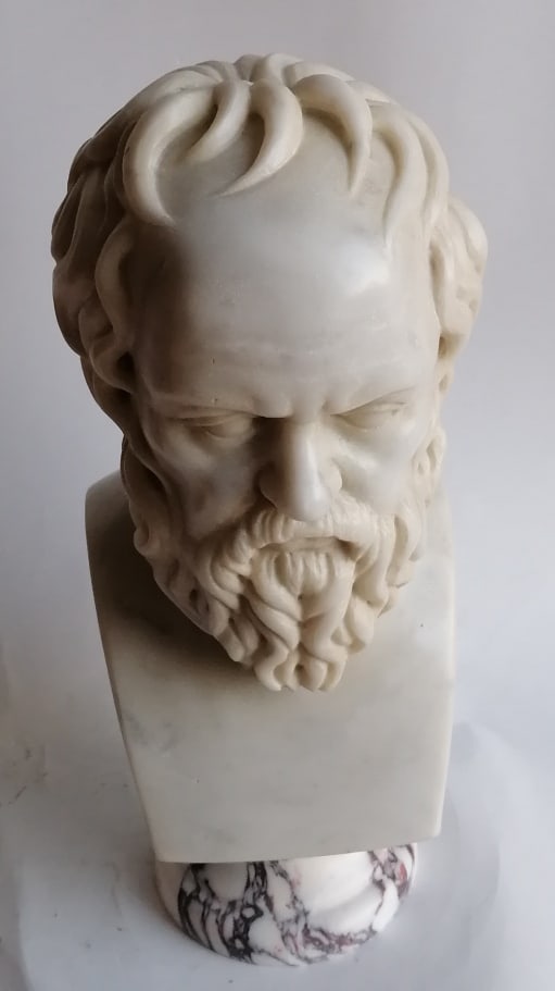 Socrate marble bust - 7
