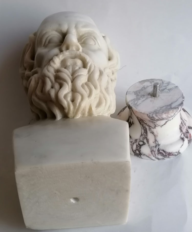 Socrate marble bust - 8