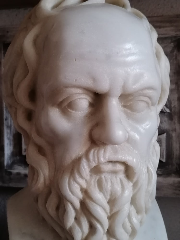 Socrate marble bust - 9