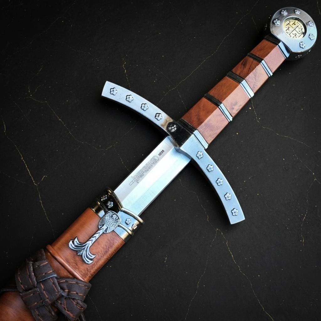 Excalibur King Arthur Fantasy Sword 23" Medieval Crusader Blade 440 Stainless Steel - 2