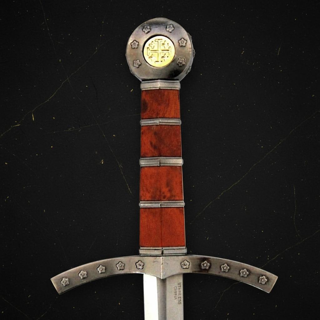 Excalibur King Arthur Fantasy Sword 23" Medieval Crusader Blade 440 Stainless Steel - 4