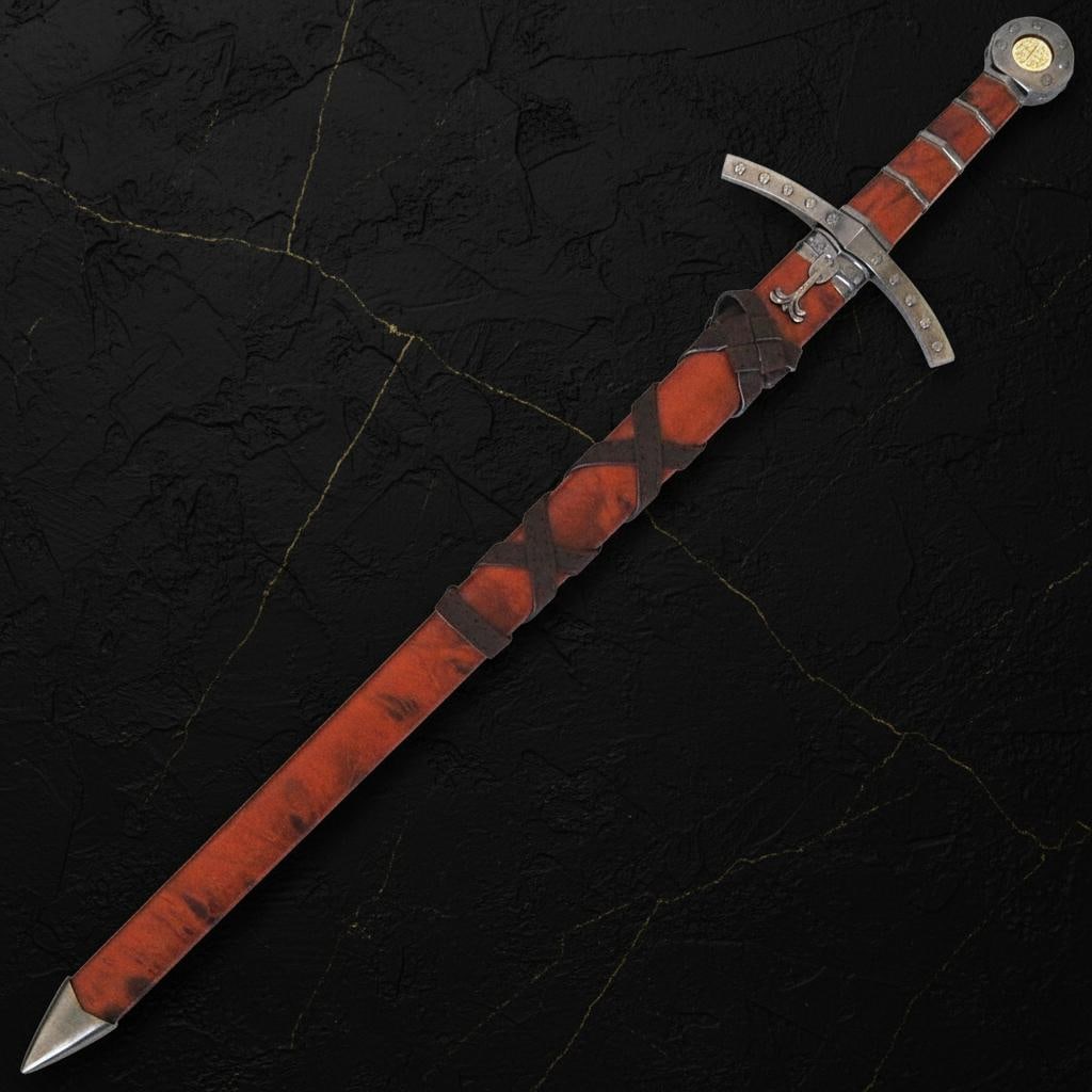 Excalibur King Arthur Fantasy Sword 23" Medieval Crusader Blade 440 Stainless Steel - 5