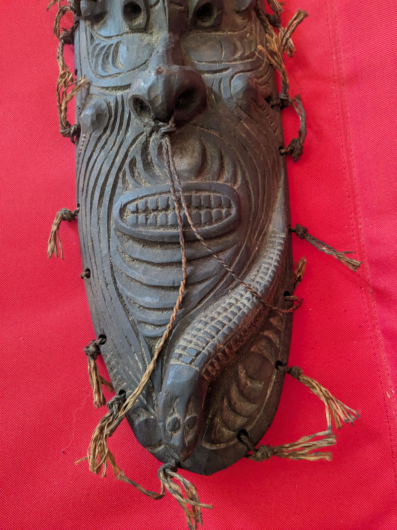 Carved Wooden Mask from Lower Sepik River - 2