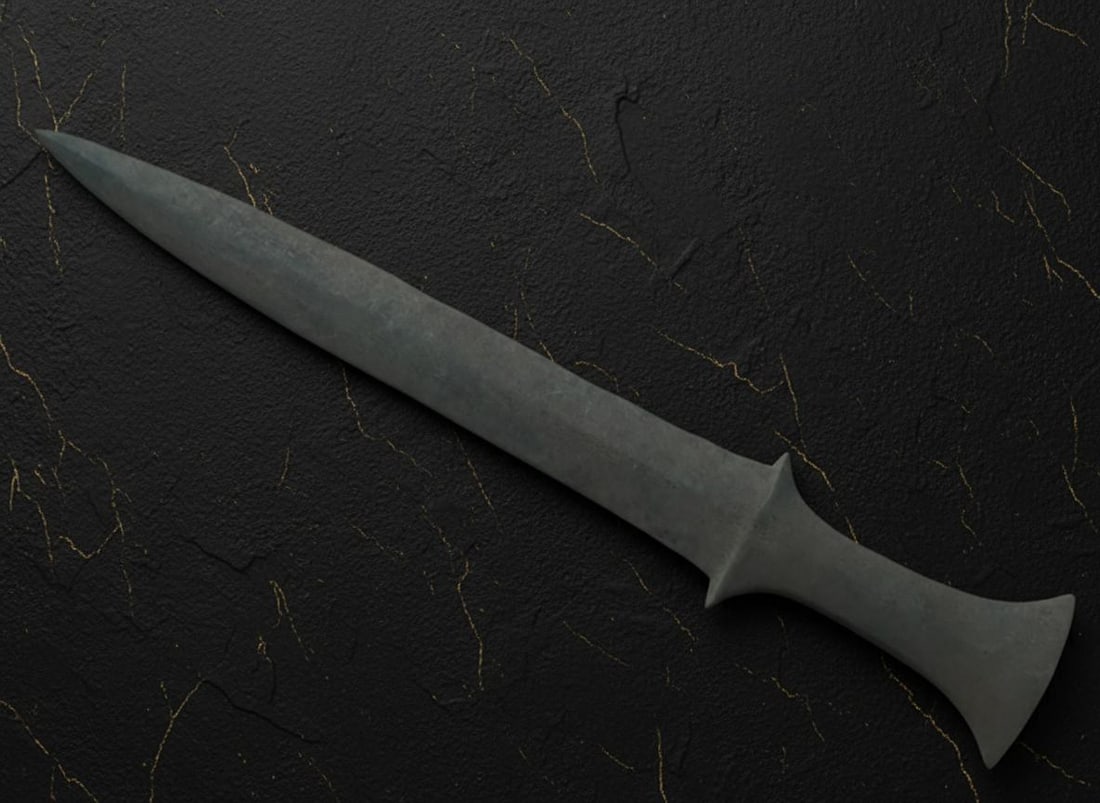 Ancient Scythian Akinak antique Sword Iron Blade Miniature Artifact 5th Century BC - 6