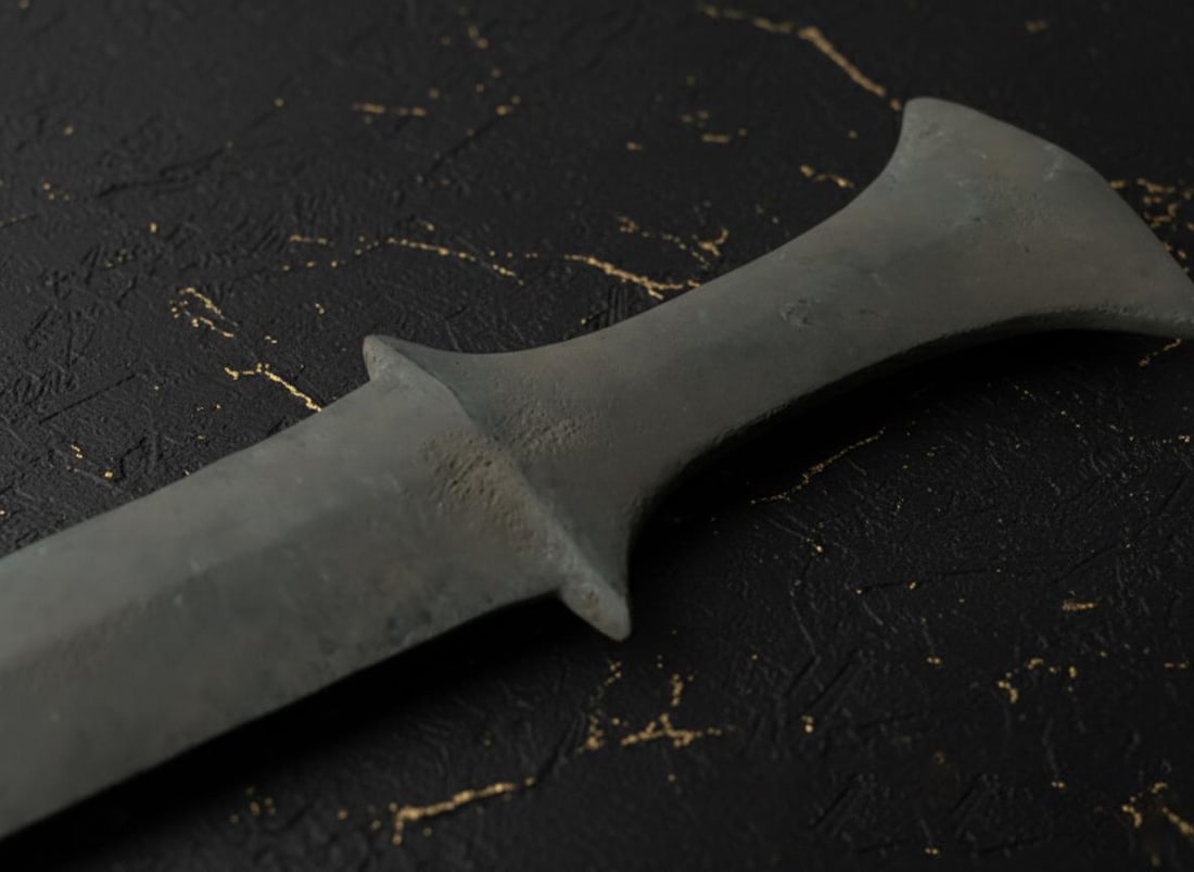 Ancient Scythian Akinak antique Sword Iron Blade Miniature Artifact 5th Century BC - 7