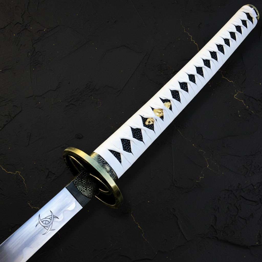 Michonne's Katana Replica 41" The Walking Dead Samurai Sword Carbon Steel Blade NEW - 2