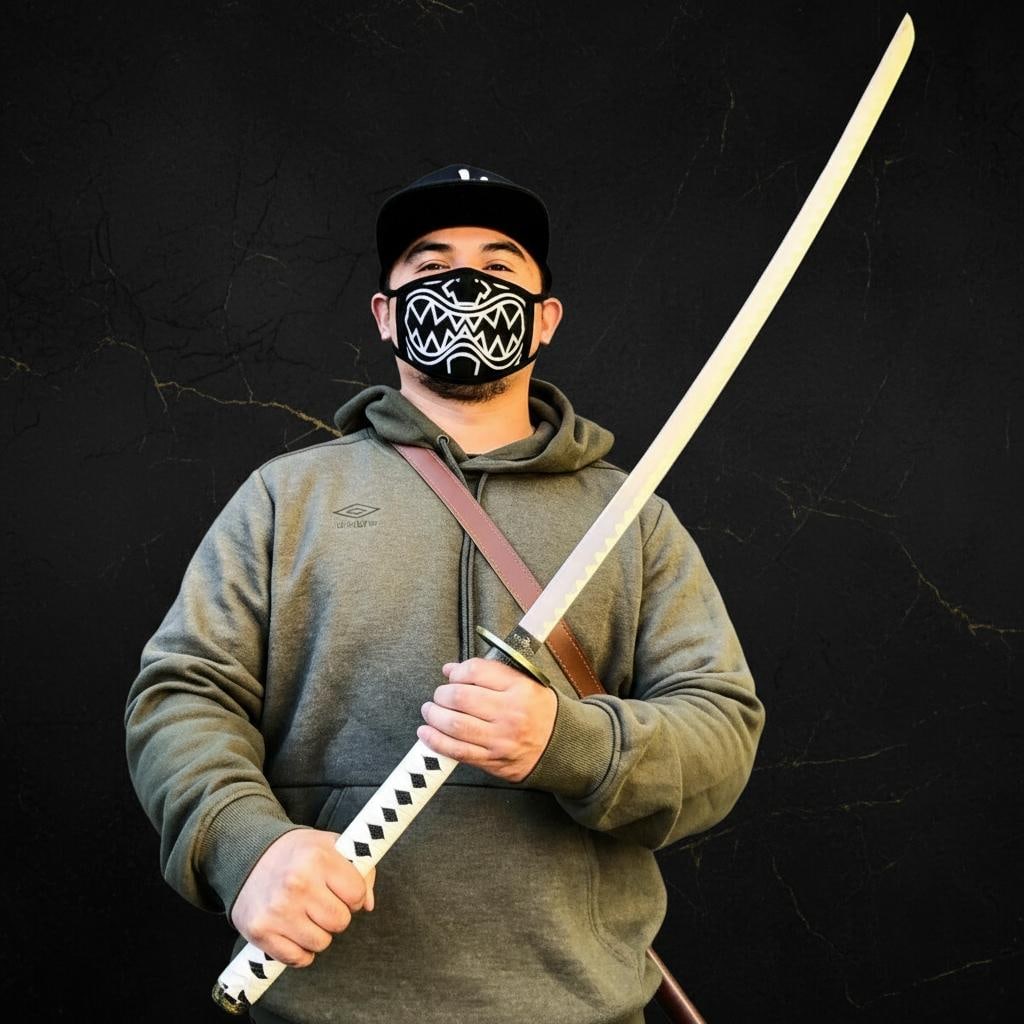 Michonne's Katana Replica 41" The Walking Dead Samurai Sword Carbon Steel Blade NEW - 6