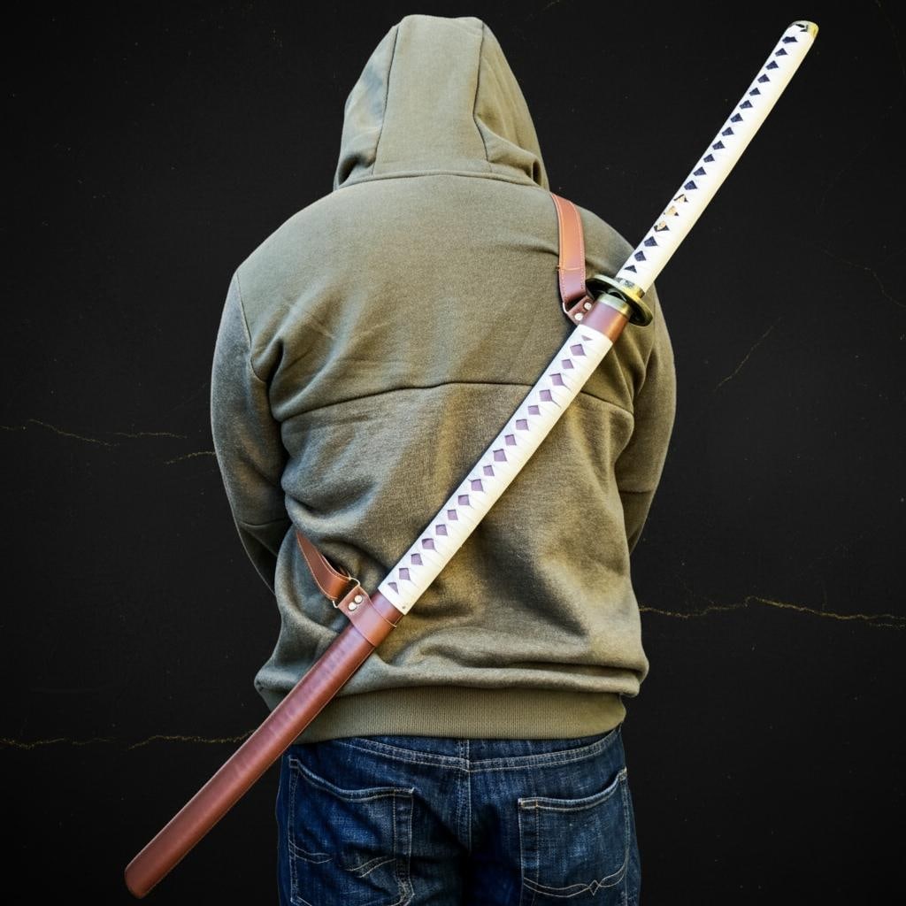 Michonne's Katana Replica 41" The Walking Dead Samurai Sword Carbon Steel Blade NEW - 7