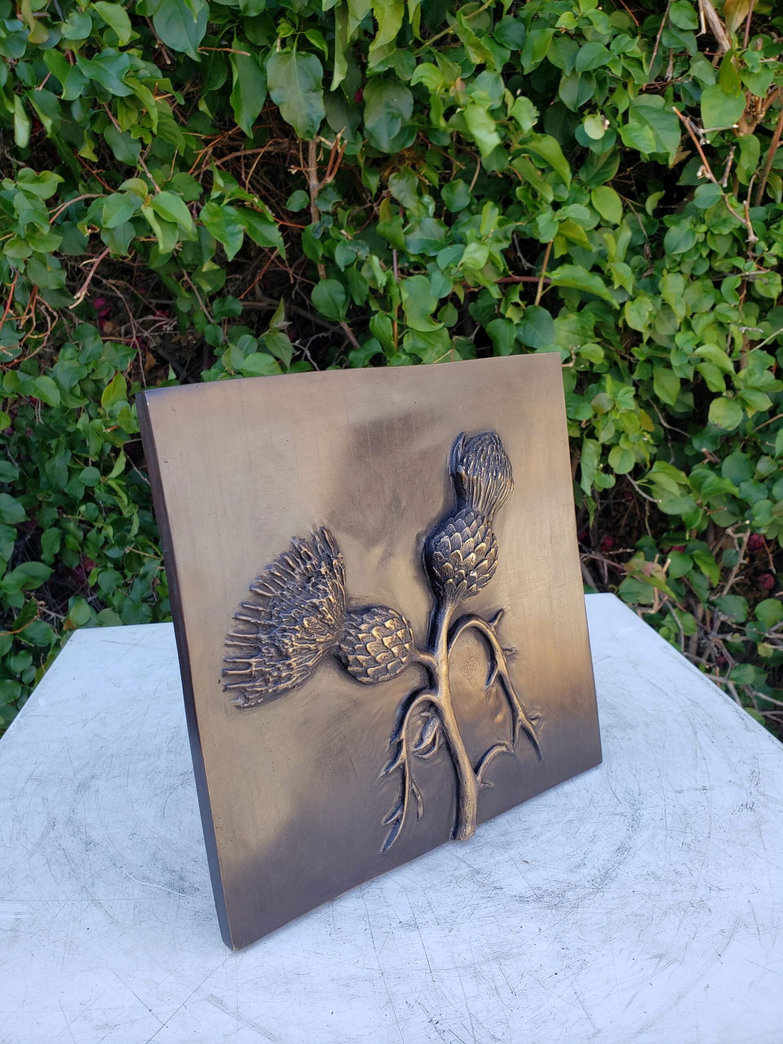 Blossoming Pineapples Bronze Wall decor Size: 10" x 10" x 1"H - 2