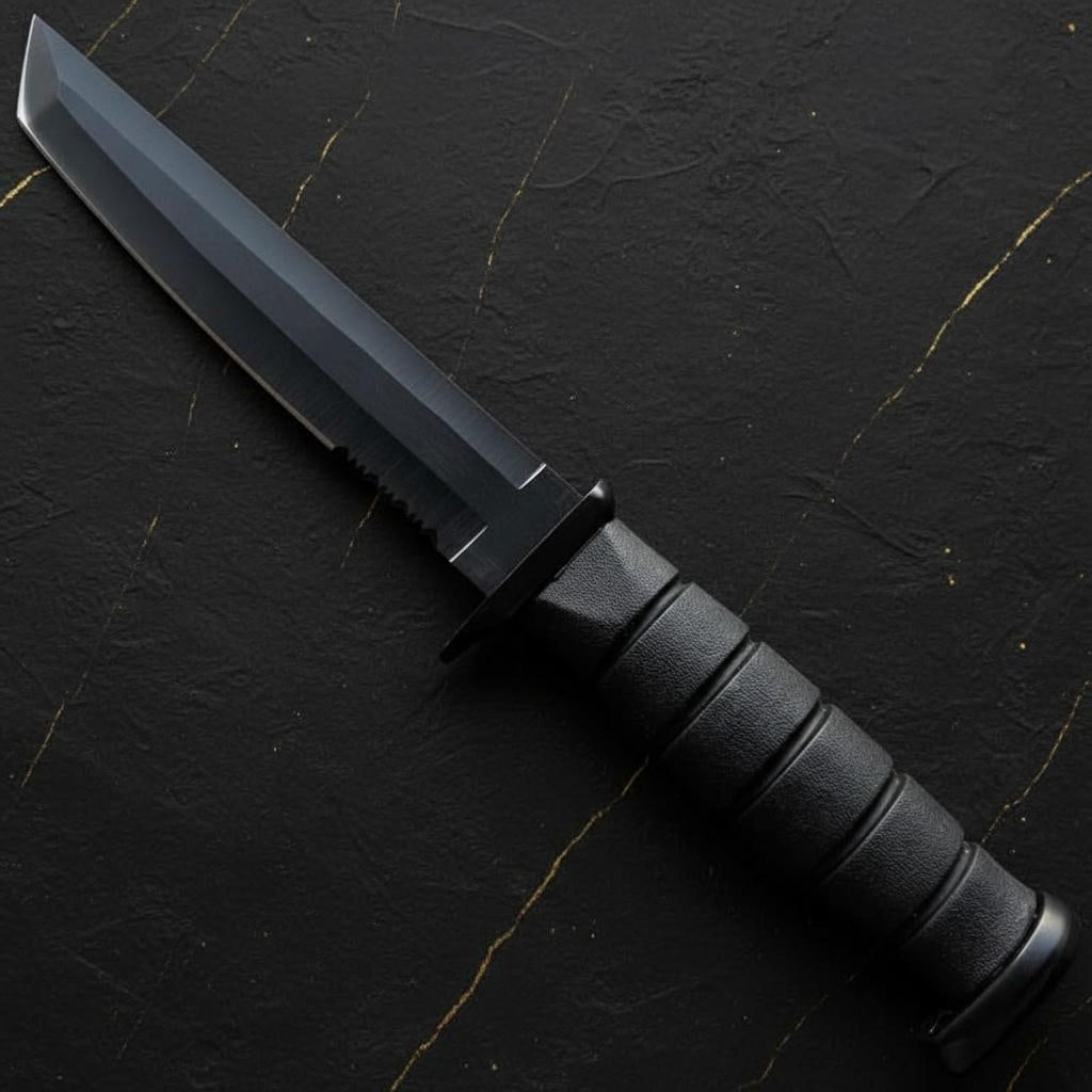 Tactical Fixed Blade Survival Knife 12-inch with Ka-Bar Style Handle & Sheath - 5