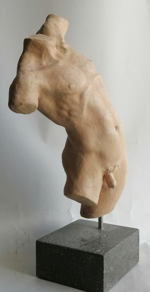Ceramic male torso - 2