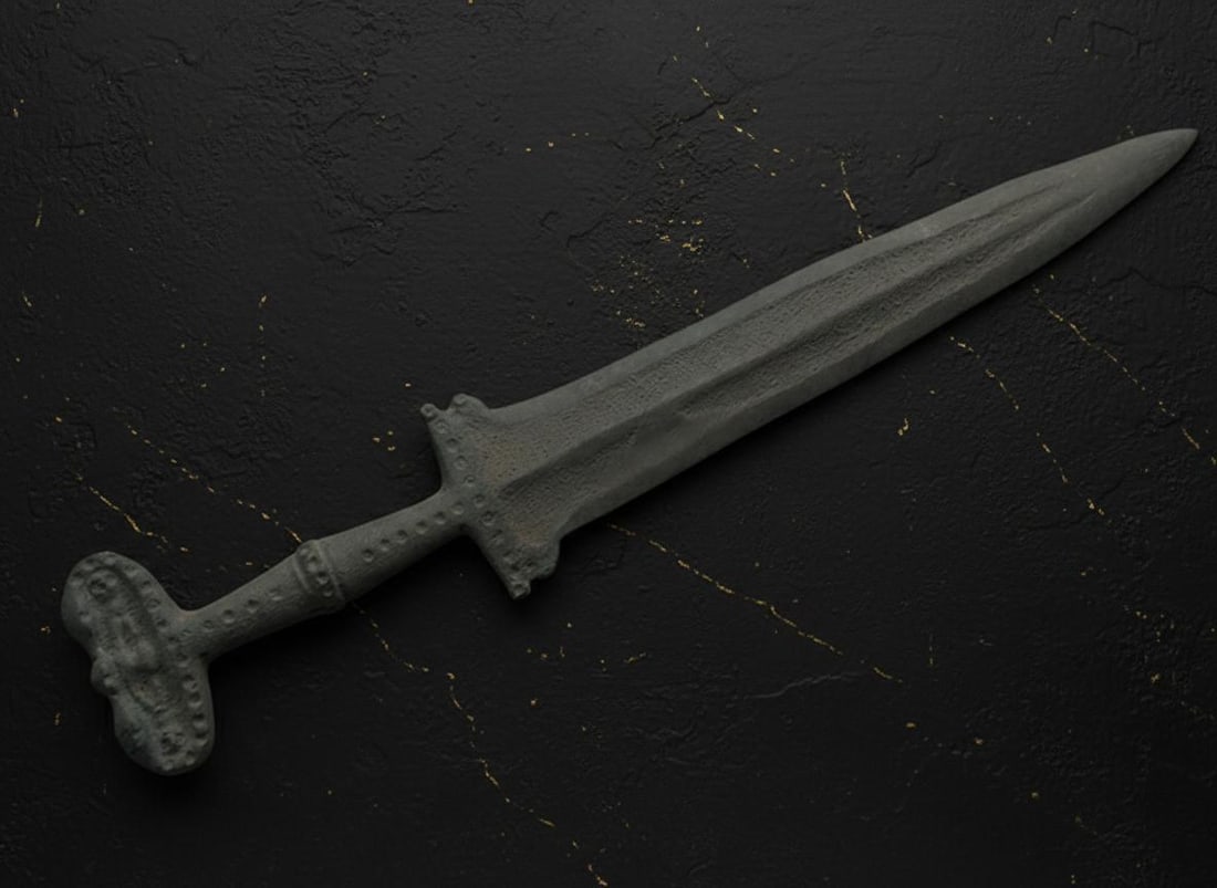 Ancient Scythian Akinak Dagger Collectible Short Sword 30 cm - 7