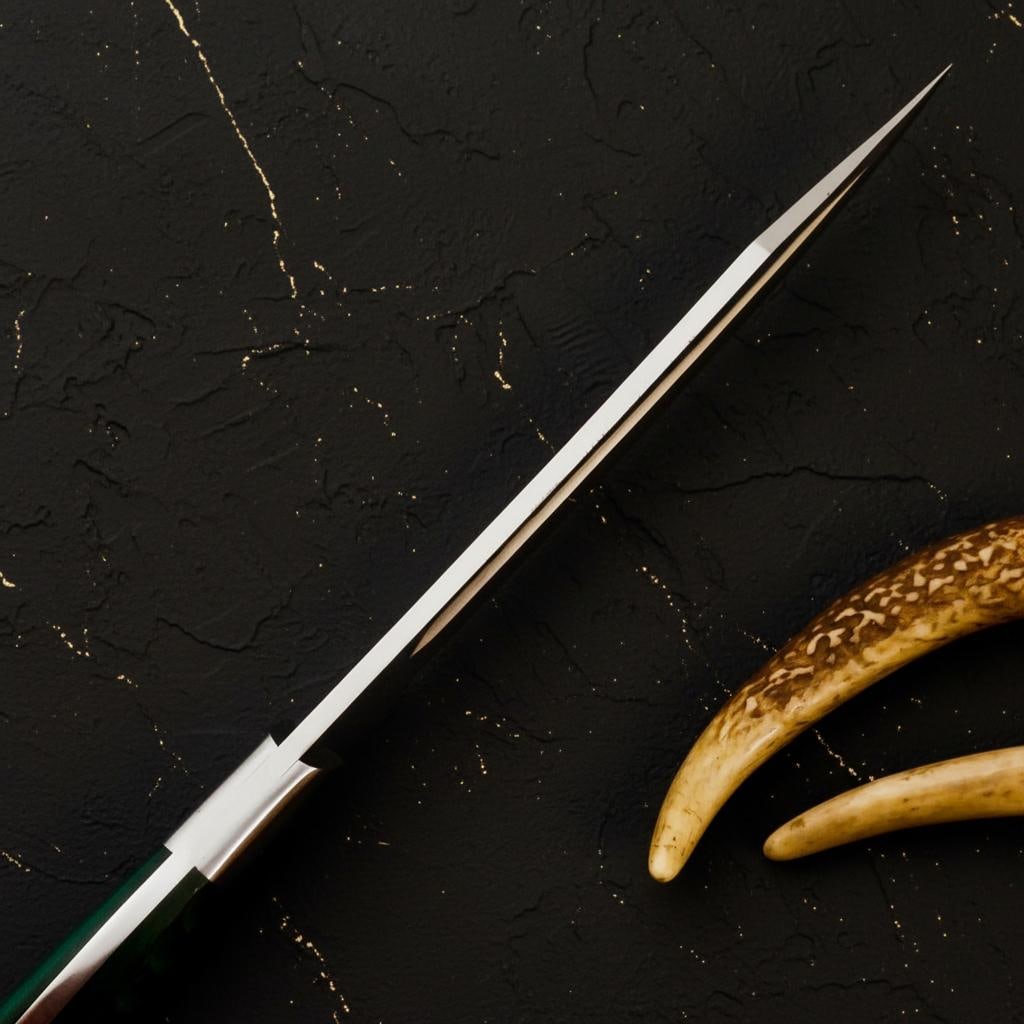 Custom Handmade D2 Steel Bowie Knife 15" Hunting Survival Knife w/ Leather Sheath - 5