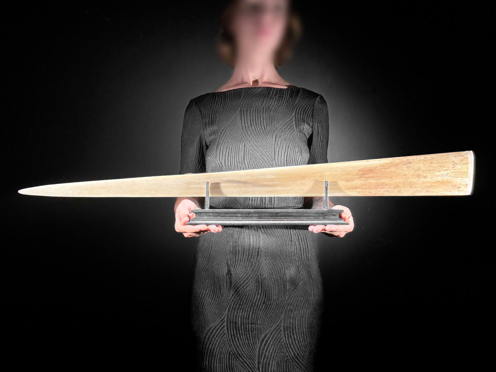 Extra large carved swordfish - Double Dragon motif - 2