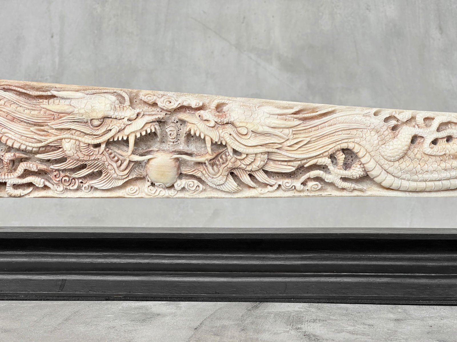 Extra large carved swordfish - Double Dragon motif - 7