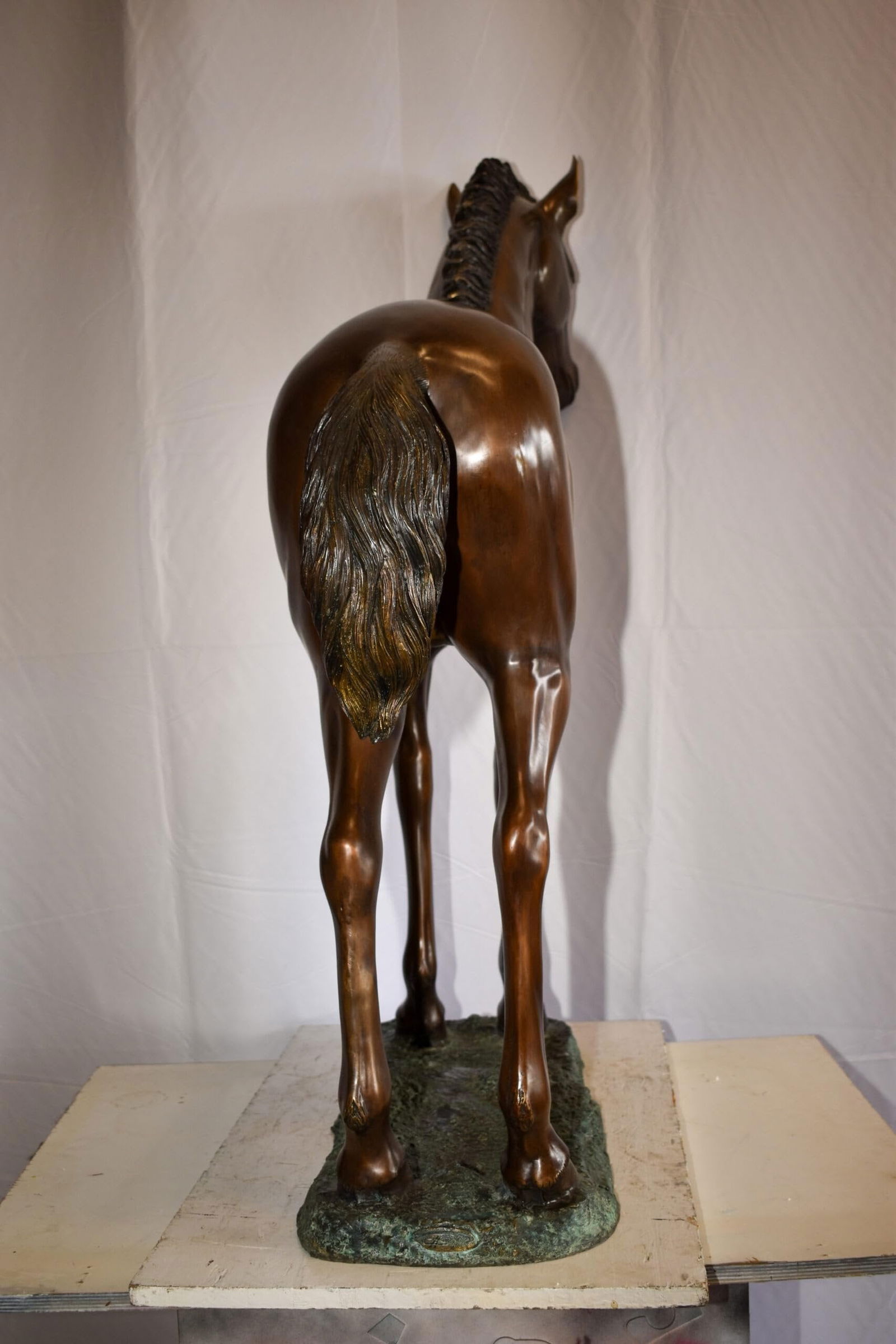 Standing Pony Made of Bronze Statue 47" x 12" x 48"H - 9