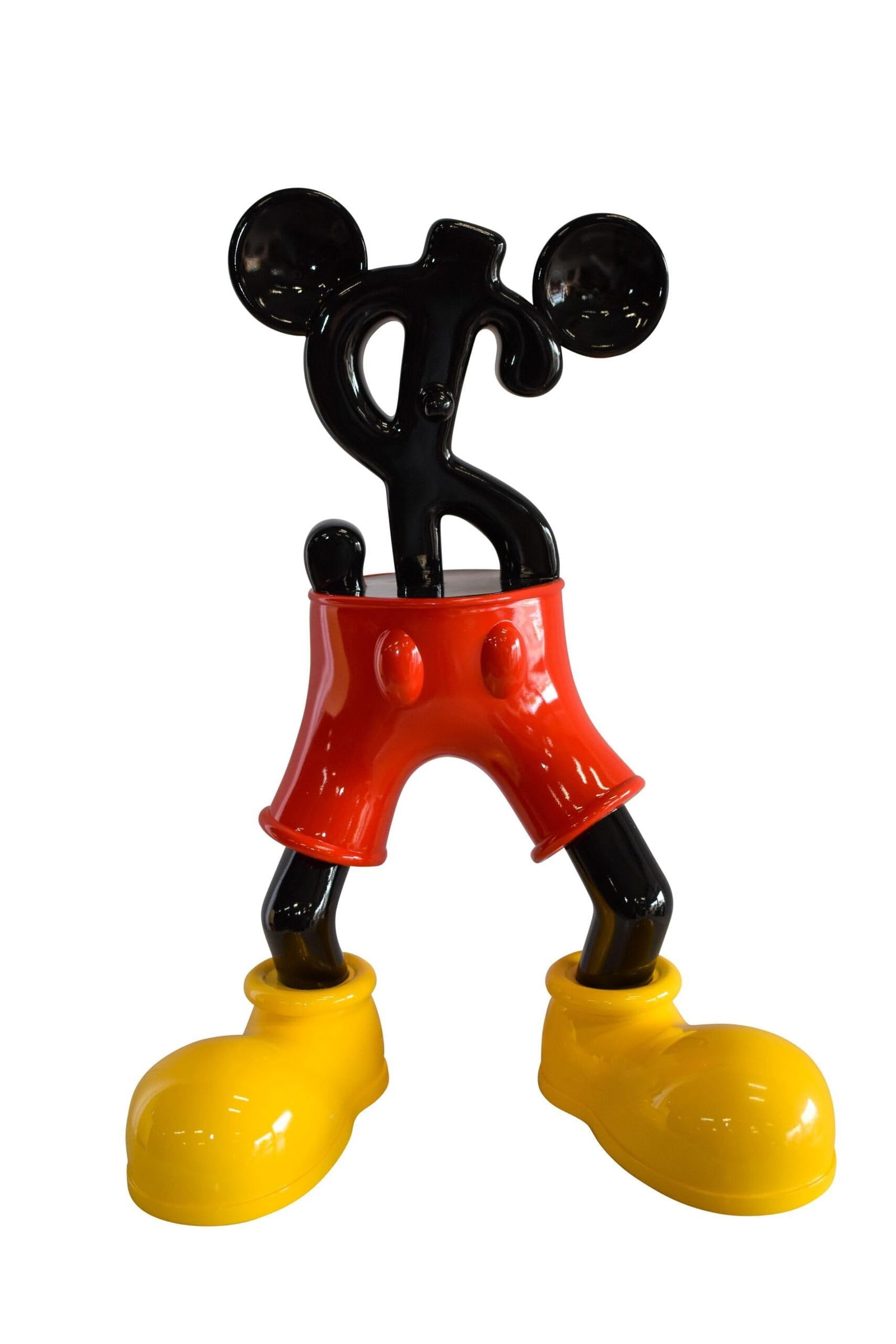 Distinctive and Playful Mickey Themed Dollar Sign Resin Statue 22" x 15" x 29"H: Title:Distinctive and Playful Mickey Themed Dollar Sign Resin Statue 22" x 15" x 29"HDescription:Distincive and playful are some words to describe this contemporary work of art. The intersection