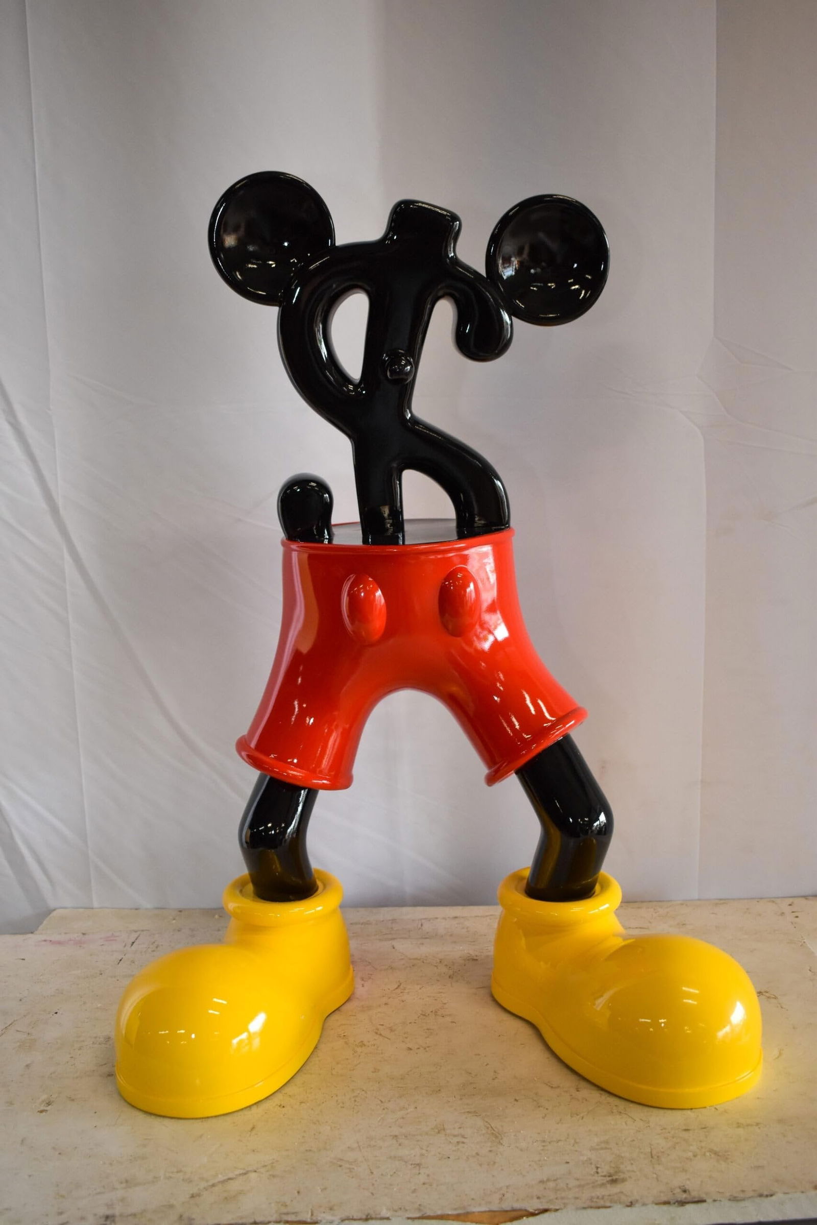 Distinctive and Playful Mickey Themed Dollar Sign Resin Statue 22" x 15" x 29"H - 3
