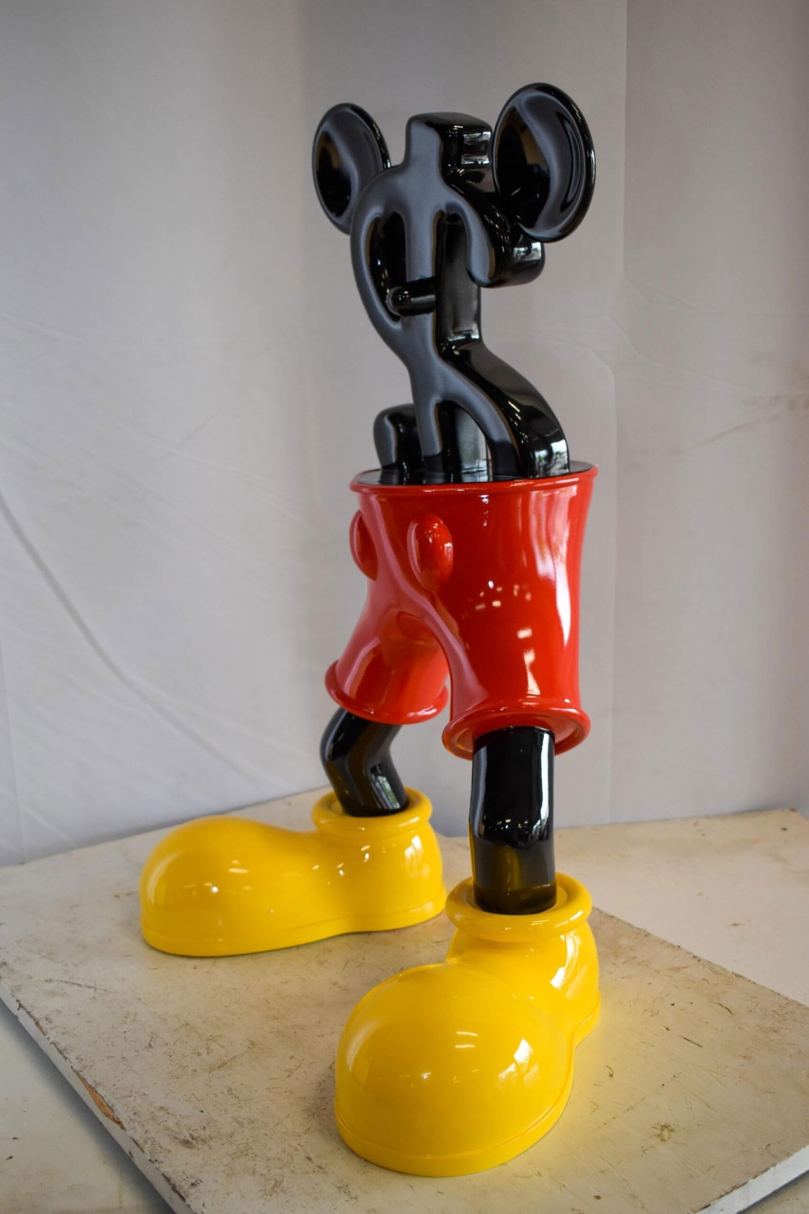 Distinctive and Playful Mickey Themed Dollar Sign Resin Statue 22" x 15" x 29"H - 5