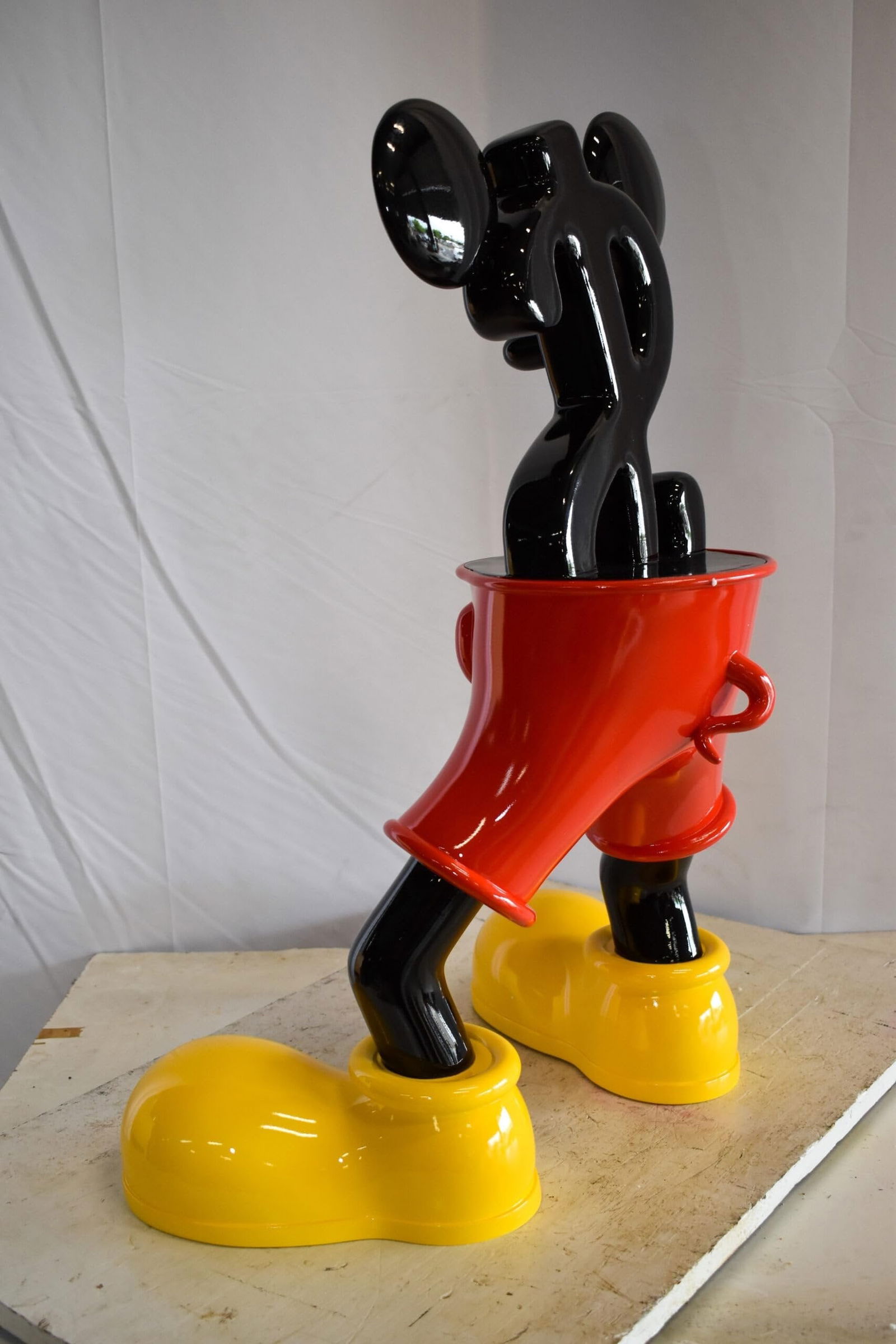 Distinctive and Playful Mickey Themed Dollar Sign Resin Statue 22" x 15" x 29"H - 7