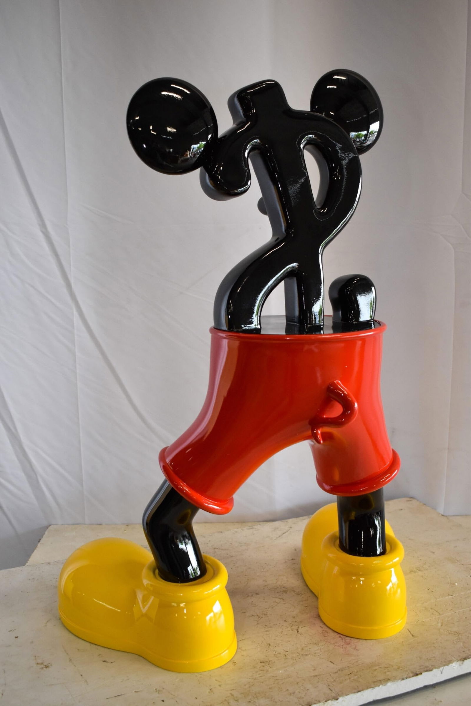 Distinctive and Playful Mickey Themed Dollar Sign Resin Statue 22" x 15" x 29"H - 8