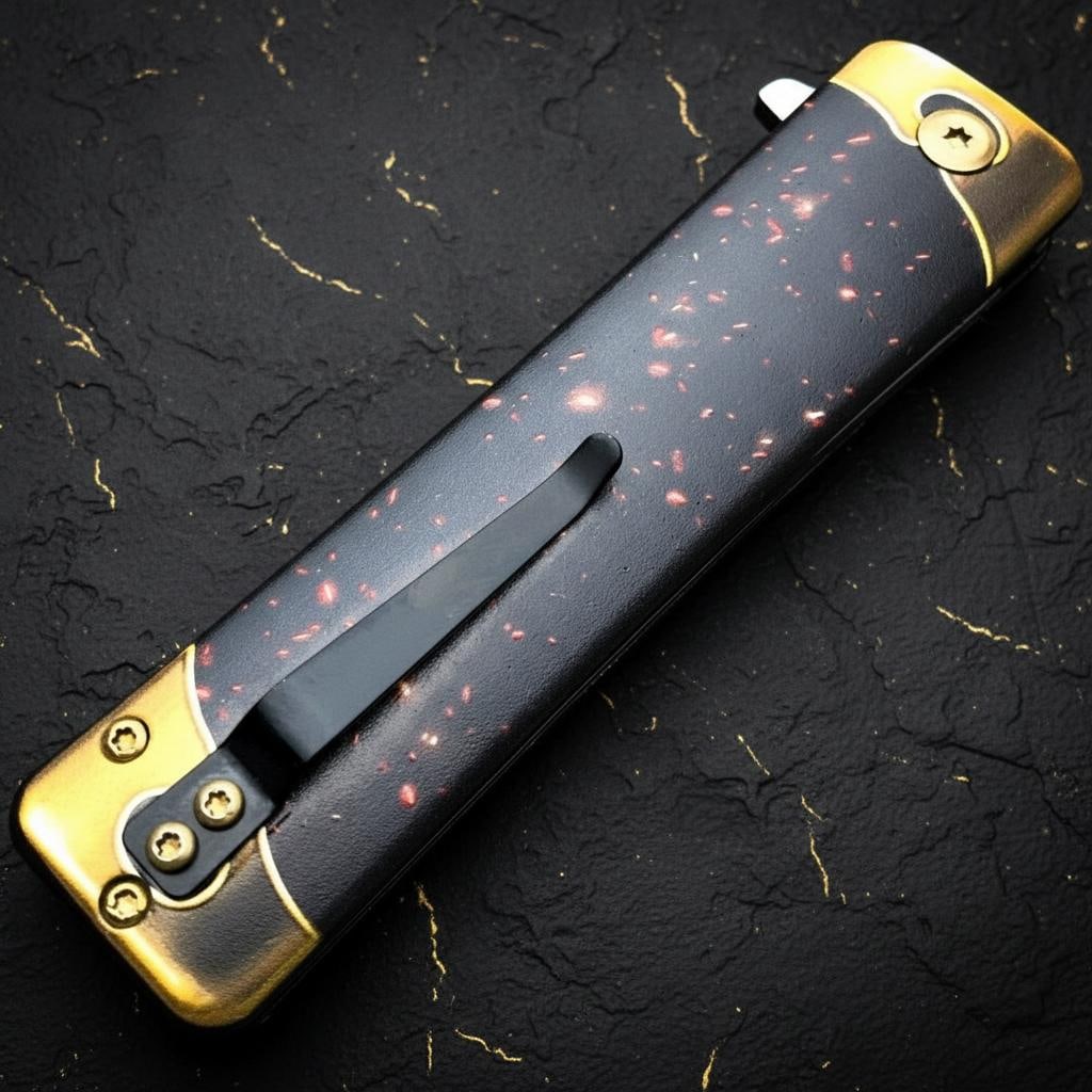 Japanese Style Dragon Tanto Knife 8" Spring Assisted Folding Pocket Blade Liner Lock - 4