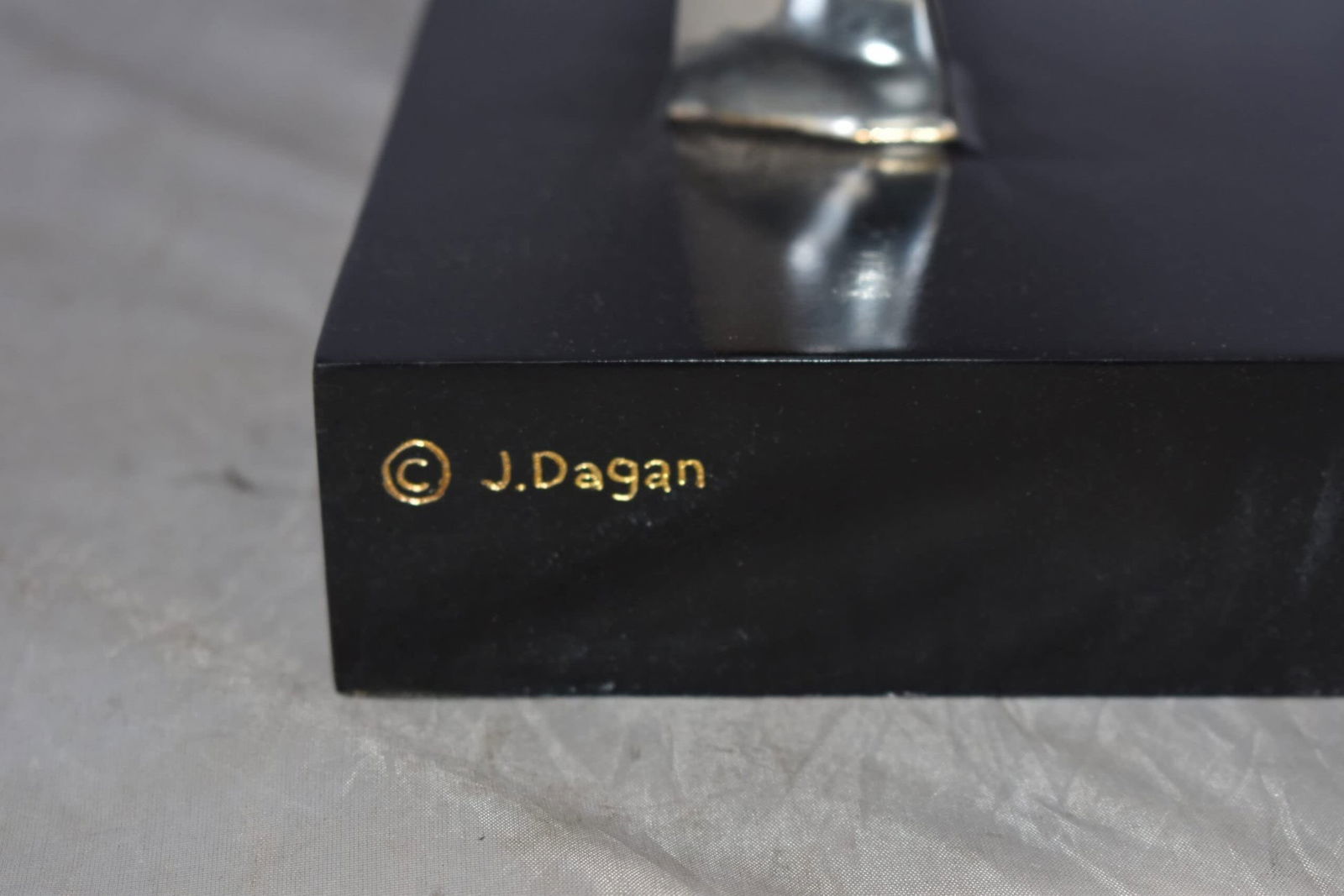 Modern Textiled Ferrari Horse Silver Finish Bronze Statue Size: 30" x 11" x 38"H - 7