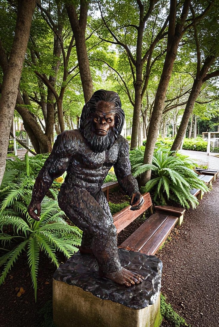 Bigfoot The Legendary Creature, Giant Bronze Statue Replica 42" x 63" x 83"H - 10
