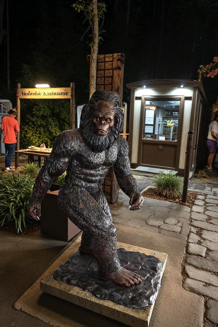 Bigfoot The Legendary Creature, Giant Bronze Statue Replica 42" x 63" x 83"H - 11