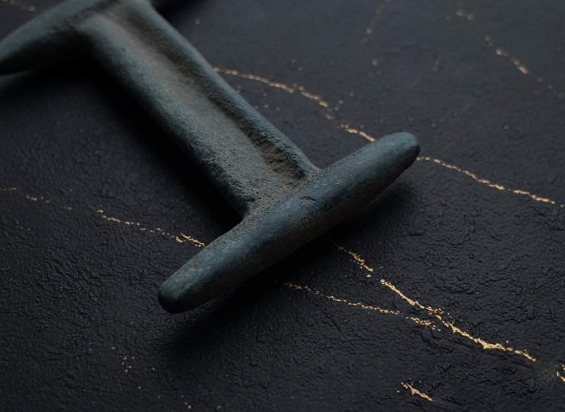 Ancient Scythian Akinak Short Sword Iron Blade Miniature Artifact 5th Century BC - 5