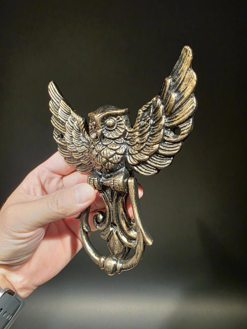 Cast Iron Owl Door knocker - 12