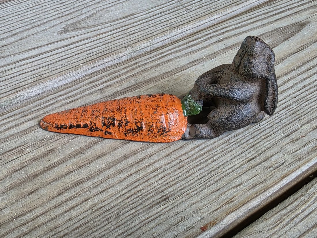 Cast Iron Door Stop Rabbit Hare Wedge - 15