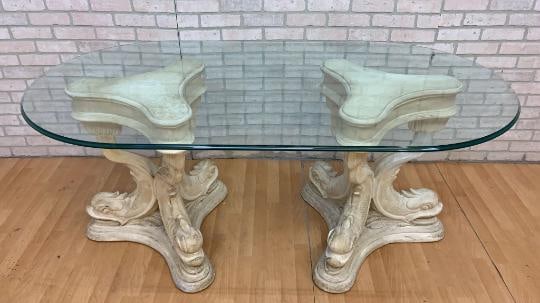 Hollywood Regency Figural Console Table - 4
