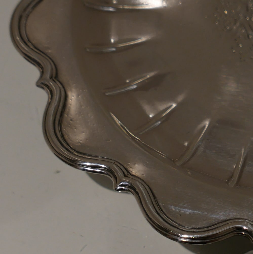 Early 18th Century Antique George I Britannia Silver Footed Salver London 1717 John Corporon - 4