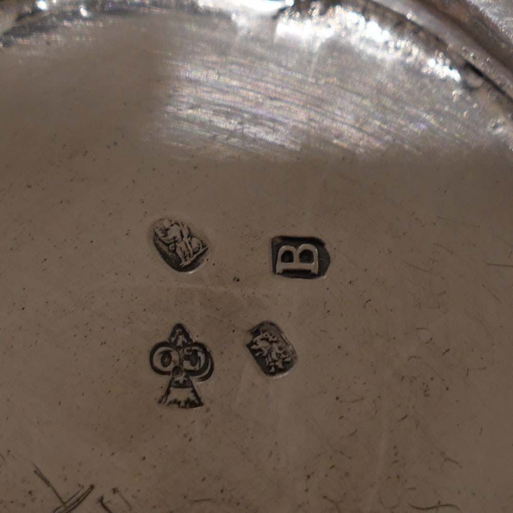 Early 18th Century Antique George I Britannia Silver Footed Salver London 1717 John Corporon - 8