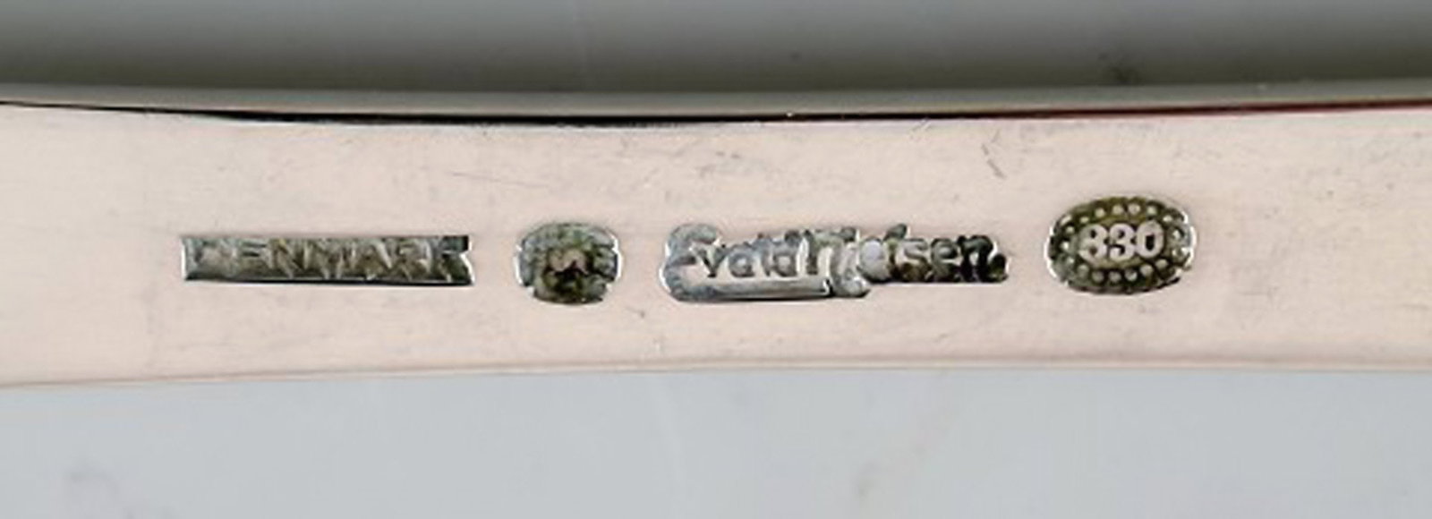 Evald Nielsen number 32 fish cutlery in silver (830). Complete service for twelve people. - 6