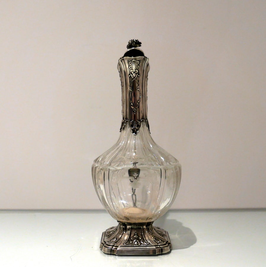Late 19th Century French Silver & Crystal Claret Jug Paris Circa 1895 Edward Tetard - 3