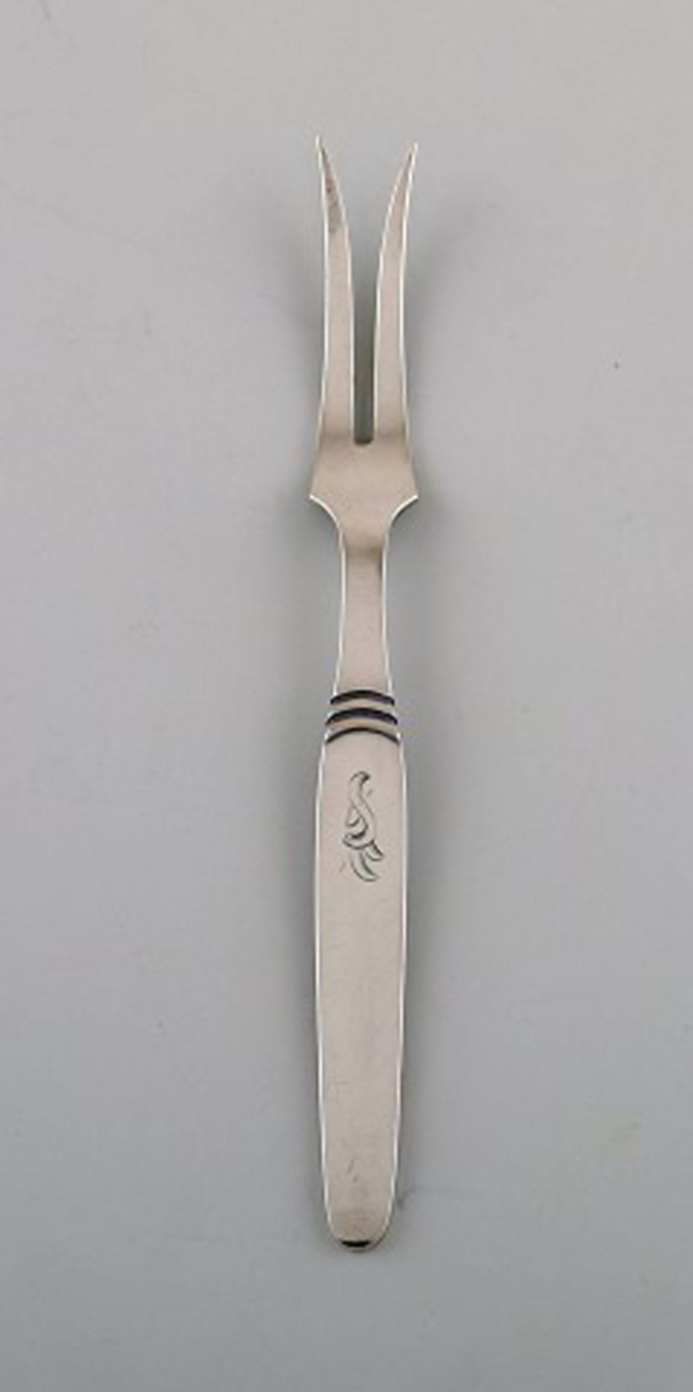 Hans Hansen silver cutlery number 16. Complete art deco lunch service for twelve people. Danish - 5