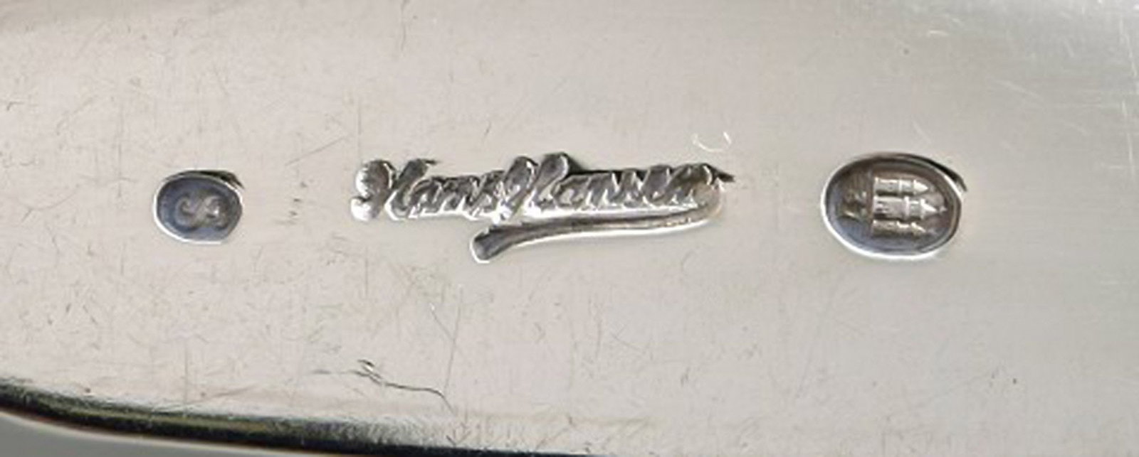 Hans Hansen silver cutlery number 16. Complete art deco lunch service for twelve people. Danish - 6