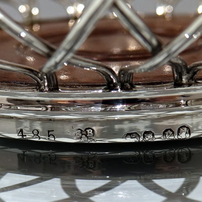 Mid 19th Century Antique Victorian Sterling Silver Pair Wine Coasters London 1860 Edward & John - 10