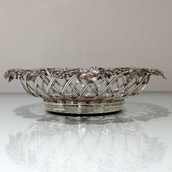 Mid 19th Century Antique Victorian Sterling Silver Pair Wine Coasters London 1860 Edward & John - 5