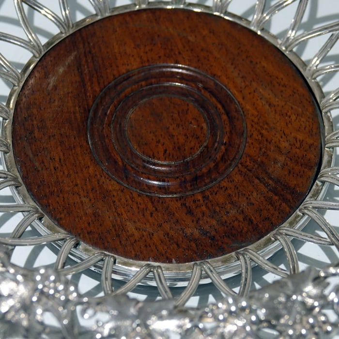 Mid 19th Century Antique Victorian Sterling Silver Pair Wine Coasters London 1860 Edward & John - 7