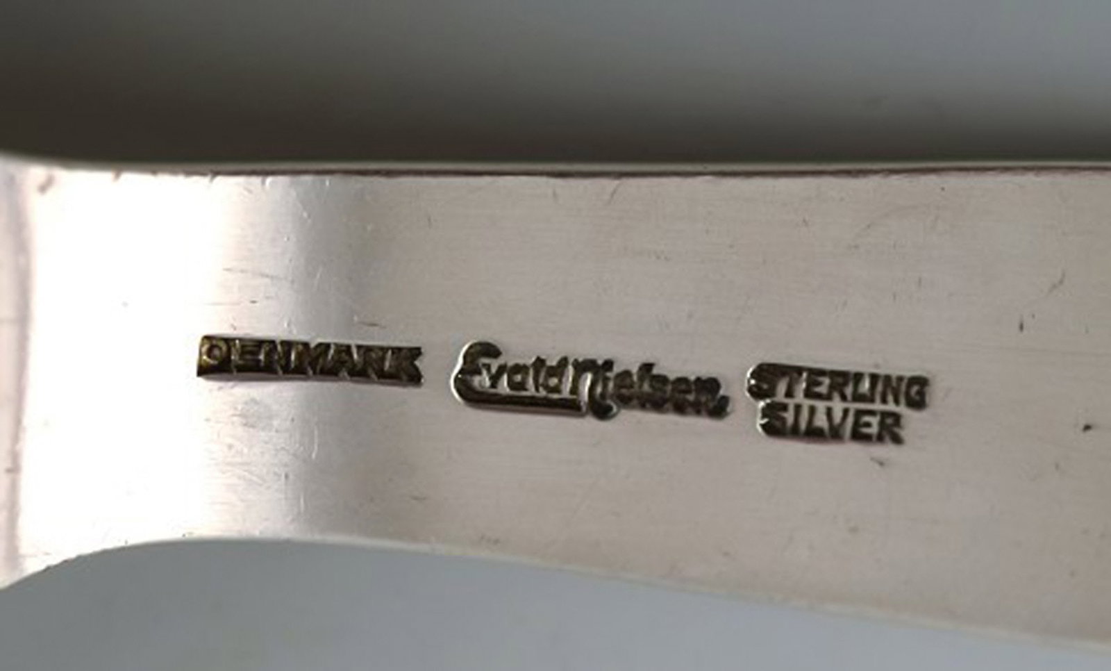 Evald Nielsen number 36 art deco serving spade in sterling silver. 1930's. - 4