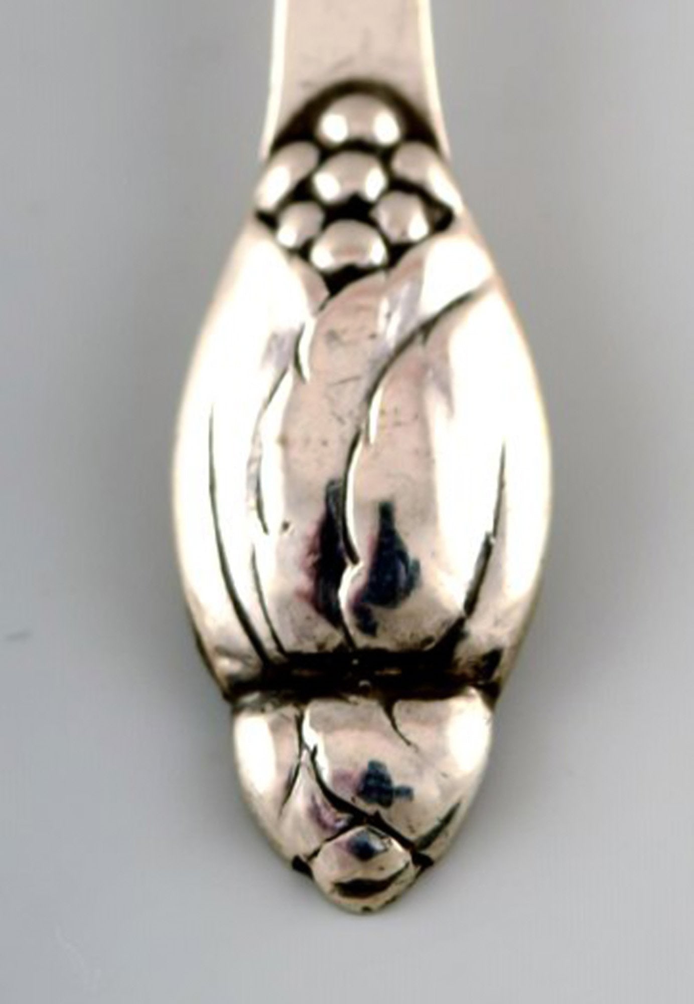 Evald Nielsen number 6, teaspoon in silver. 7 spoons in stock. - 3