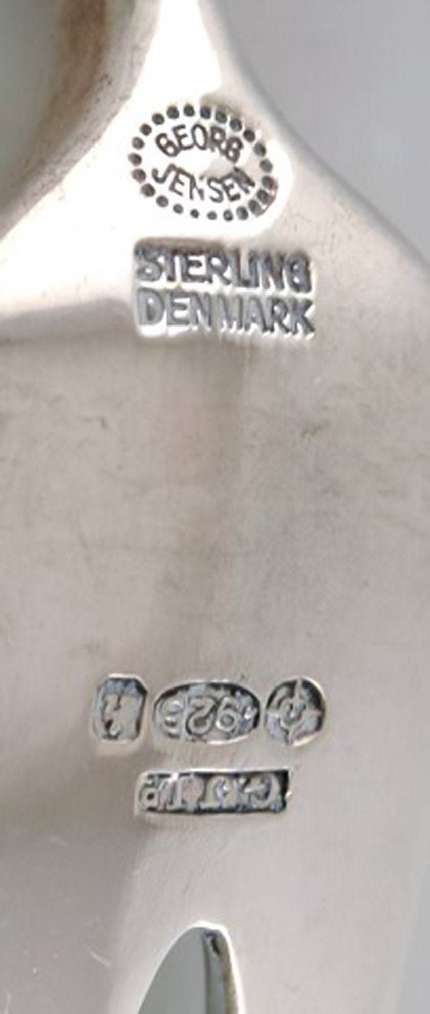 Tias Eckhoff for Georg Jensen. "Cypress" cold meat fork in sterling silver. - 4