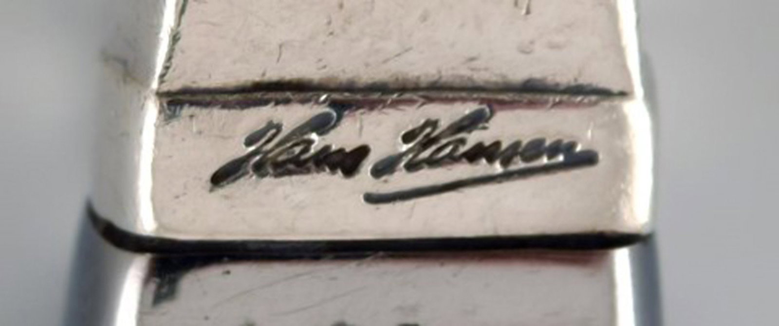 Hans Hansen cutlery Susanne lunch knife in sterling silver. - 4